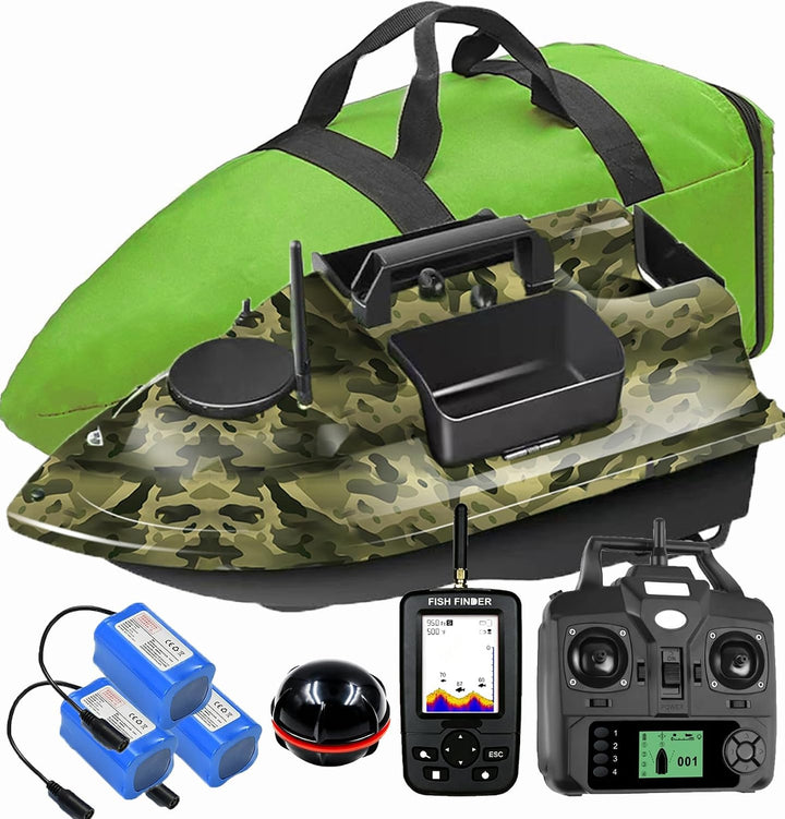 12000mAh 500m GPS futterboot mit 3 Katapultbuchten. Köderboote zum Karpfenangeln mit GPS, 16 Speiche