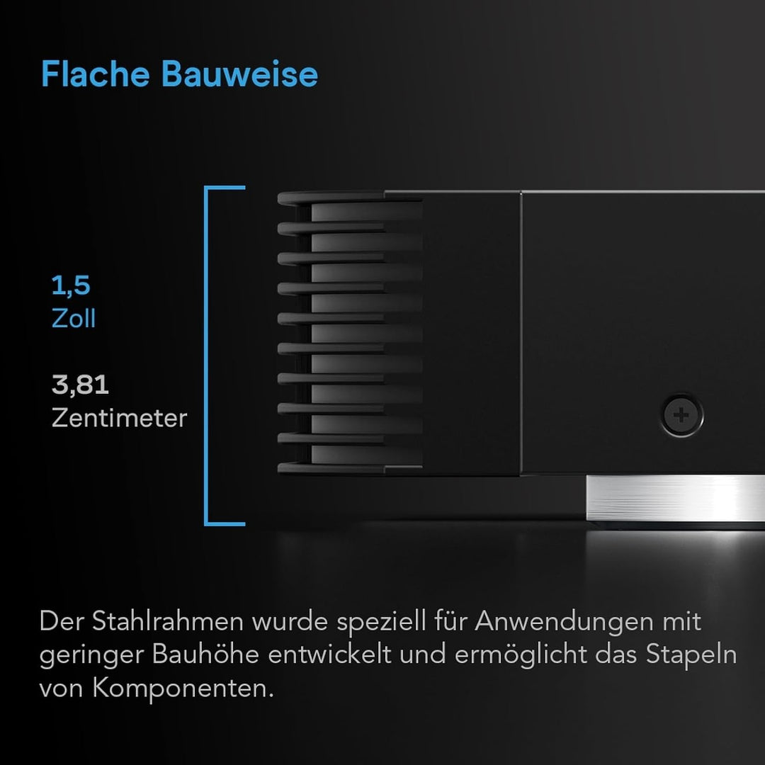 AC Infinity AIRCOM T10, leises Lüftersystem 17" (43 cm) für Receiver, Verstärker, DVR, AV-Cabinet-Ko