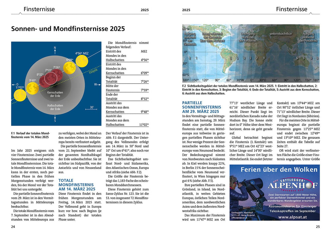 Kosmos Himmelsjahr 2025: Sonne, Mond und Sterne im Jahreslauf -- Das Astronomie-Jahrbuch Nr. 1 mit A