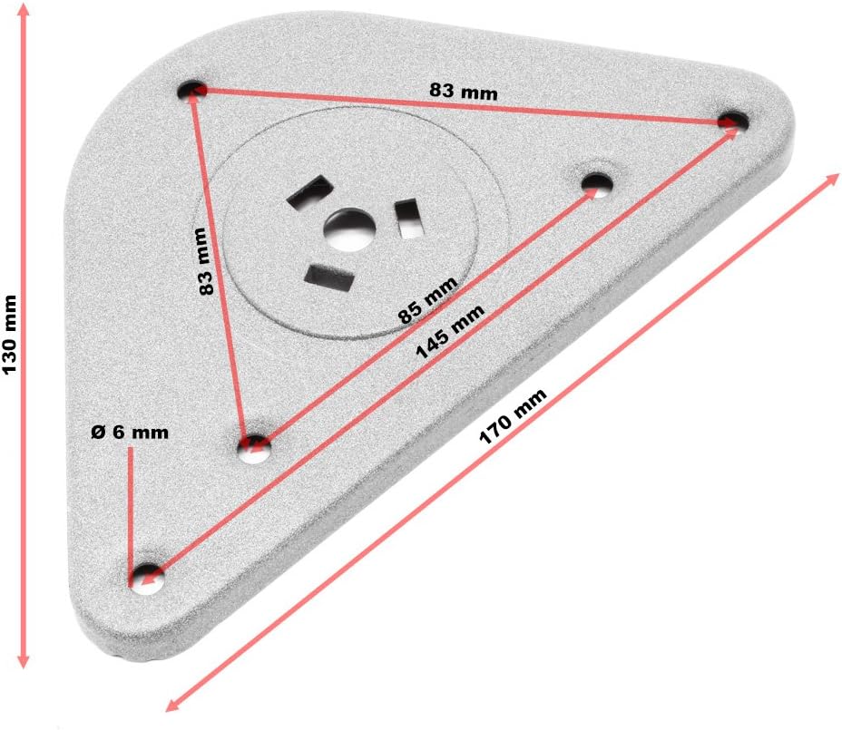 Wiltec Edelstahl Tischbein 4er Set Möbelfuss Verstellbar Ø60mm 710mm Nickel Nickel 710 mm, Nickel 71