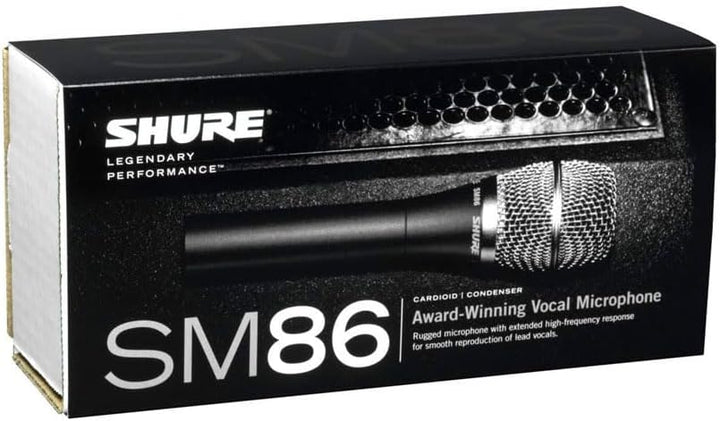 Shure SM86-LC Kondensator-Gesangsmikrofon mit Nierencharakteristik für professionelle Live-Auftritte