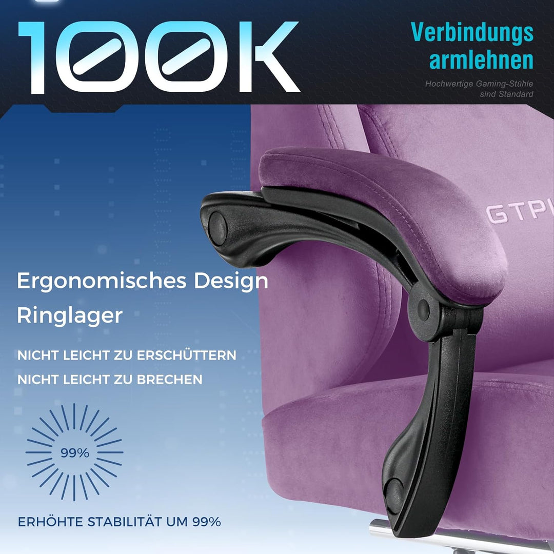 GTPLAYER Gaming Stuhl, Atmungsaktiver Bürostuhl, bürostuhl ergonomisch, Hochwertiger - Stoff,Ergonom