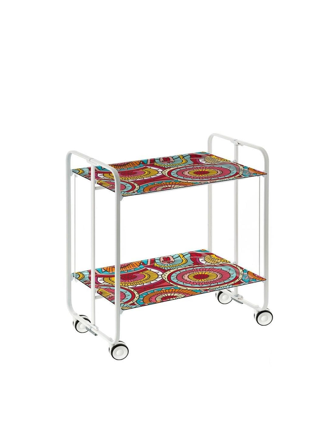 DON HIERRO - Servierwagen weiss, klappbar, 2 Böden. Rollwagen BAUHAUS-29 one size Weiss, one size We