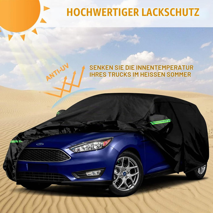 Auto Abdeckung Vollgarage Passend für Ford Focus 2010-2022, Auto Abdeckplane Wasserdicht Atmungsakti