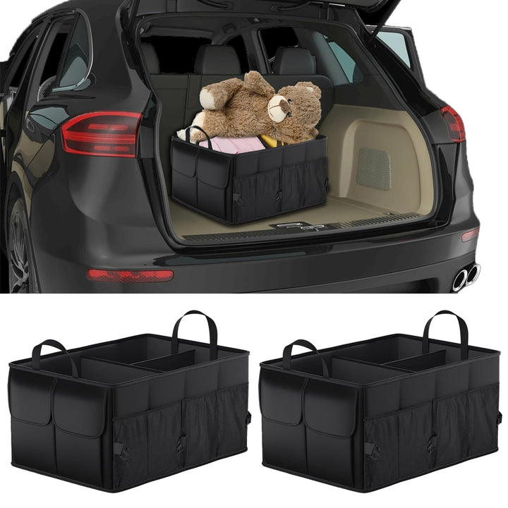 VBGURR 2Stück Kofferraum Organizer, Wasserdicht Auto Kofferraum Organizer Mit Fächern, Auto Box Koff