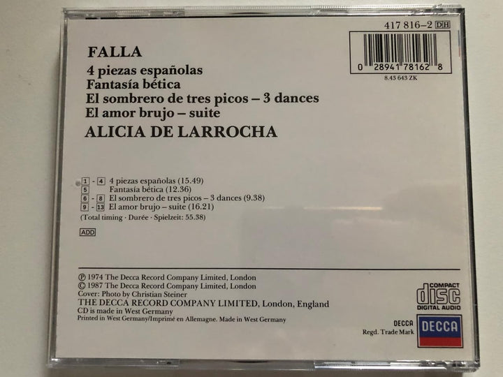 4 Piezas / El Amor Brujo, Audio-CD