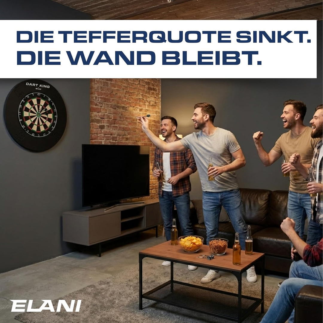 ELANI – klimaneutraler Dartring für optimalen Schutz von Wand, Boden, Dartpfeil und Flight – passgen