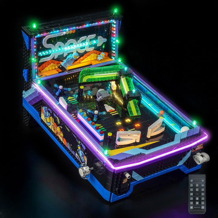 Fernbedienung Licht-Kit Kompatibel mit Lego 11374 Arcade Pinball Machine | Nur Lichtset, Modell Nich