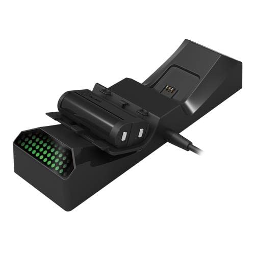 HORI Duale Ladestation für Xbox Series XS Ladegerät mit 2 Akkus für Xbox Wireless Controller, Offizi