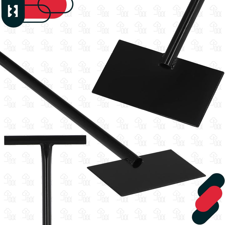 KOTARBAU® Eisschaber Metall Eisstösser mit Stiel 120 cm Eeisscharre Schwarz Eishacker Eisstösser Gar