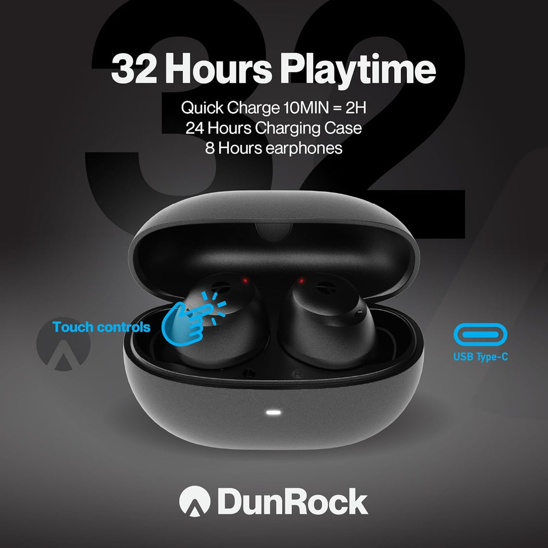 Pop Bluetooth 5.2 In-Ear-Kopfhörer – Kabellos mit Hybrid-ANC, Transparenzmodus, App-Steuerung, 32h A