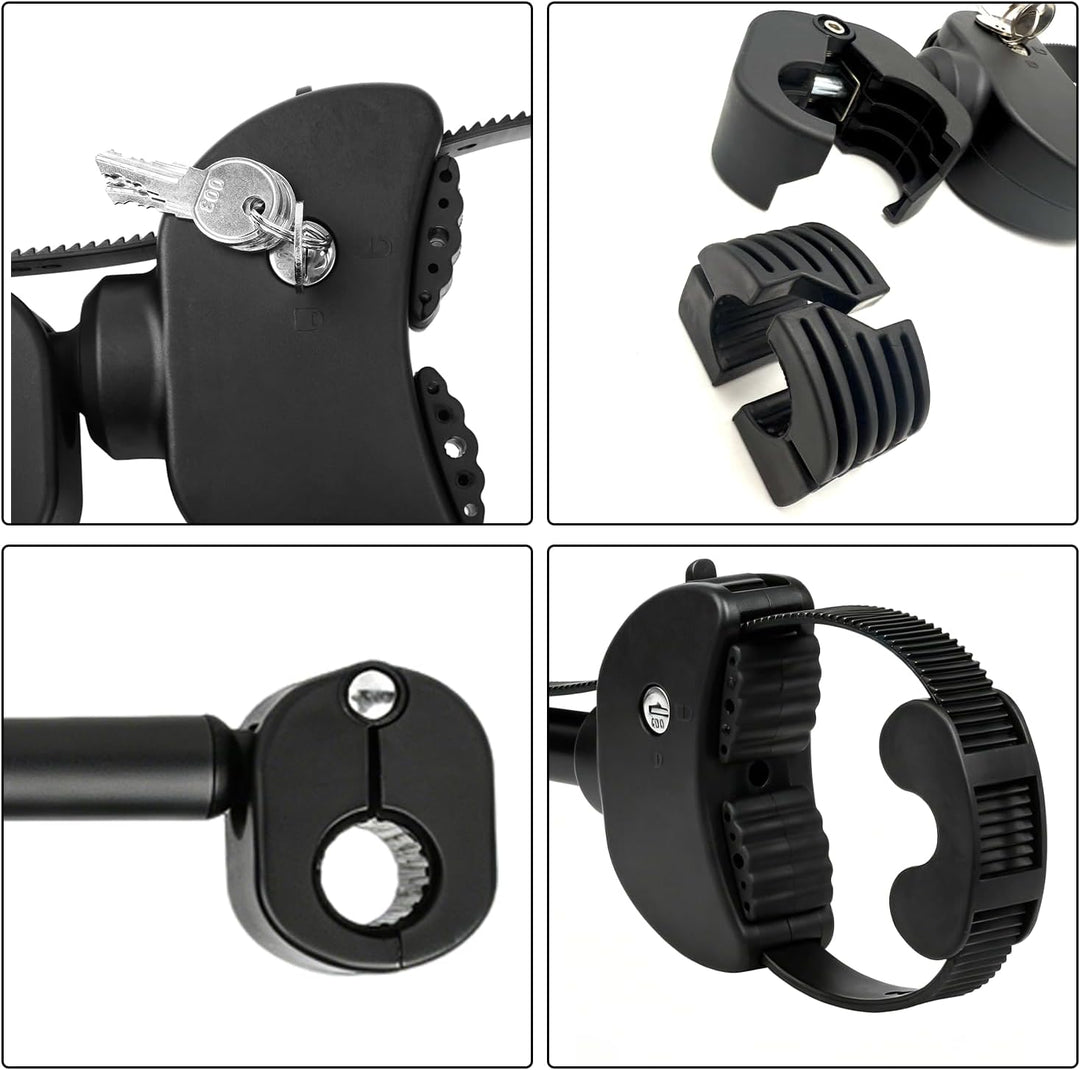 TEOV 1 Stück Rahmenhalter für Fahrradträger Länge 38CM, Verstellbarer Strap-Rahmenhalter für E-Bike