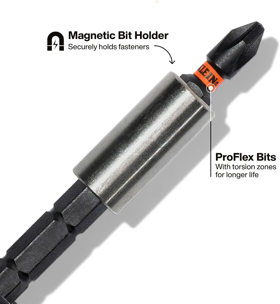 Klein Tools 32303 Multi-Bit Schraubendreher/Steckschlüssel, Schlagklasse 14 in 1 Magnet-Schraubendre