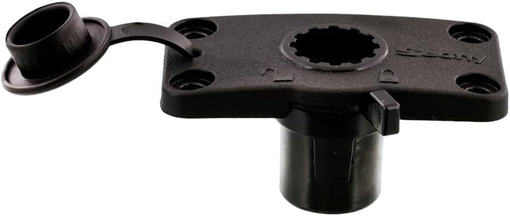 Scotty #244L-BK abschliessbare Unterputz-Halterung mit Regenkappe (schwarz)