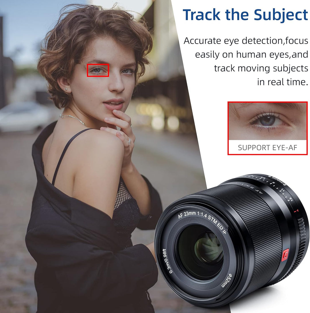VILTROX 23mm F1.4 Z Grosse Blende APS-C Autofokus Objektiv Unterstützen Sie die Augenkontrolle Prime