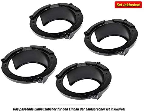 Mediadox Front/Heck 13cm/130mm Auto Lautsprecher/Boxen/Speaker Komplett-Set von Audio System kompati