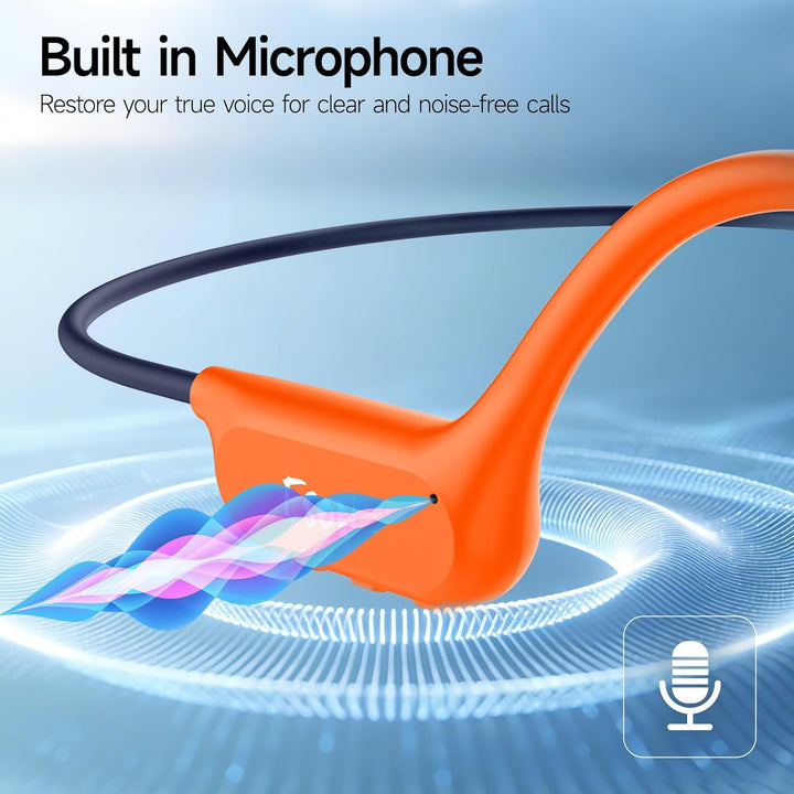 esonstyle Kopfhörer Schwimmen Bluetooth 6.0 - IP68 wasserdichte, Knochenschall Kopfhörer mit 8GB Spe