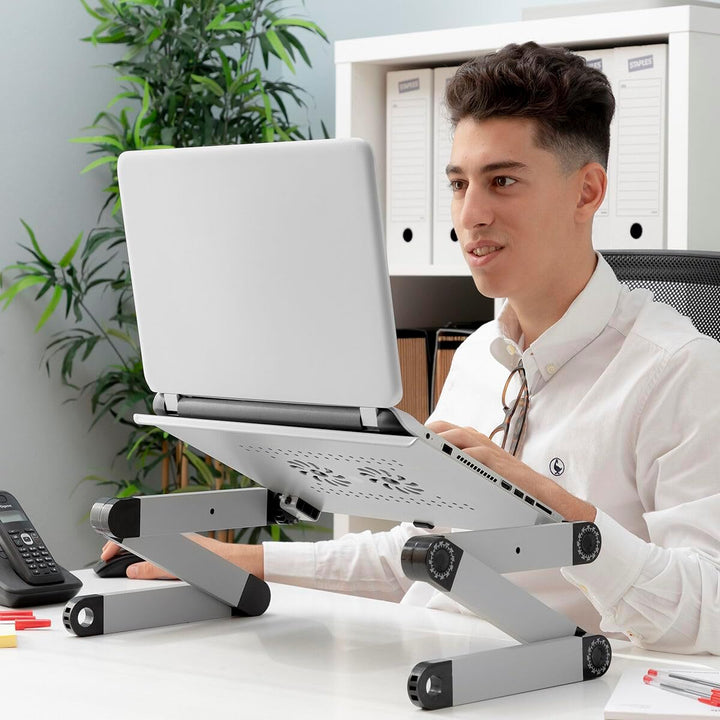 Einstellbarer Laptop-Tisch mit Mehreren Positionen Omnible InnovaGoods