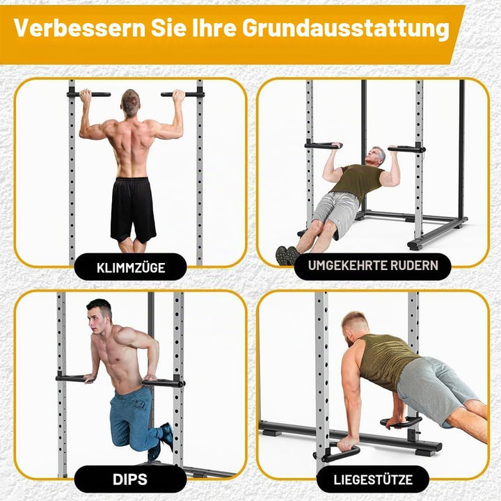 Kipika Power-Rack-Zubehör für 5/8" und 1" Löcher - Hochbelastbare Heimfitnessausrüstung für 2x2 oder