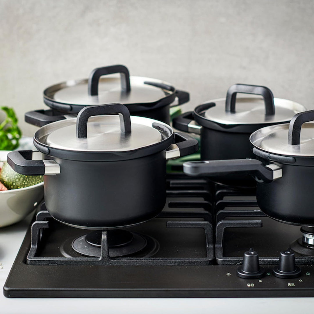 BK Flow Cool Black RVS pannenset 4-delig (1011764)