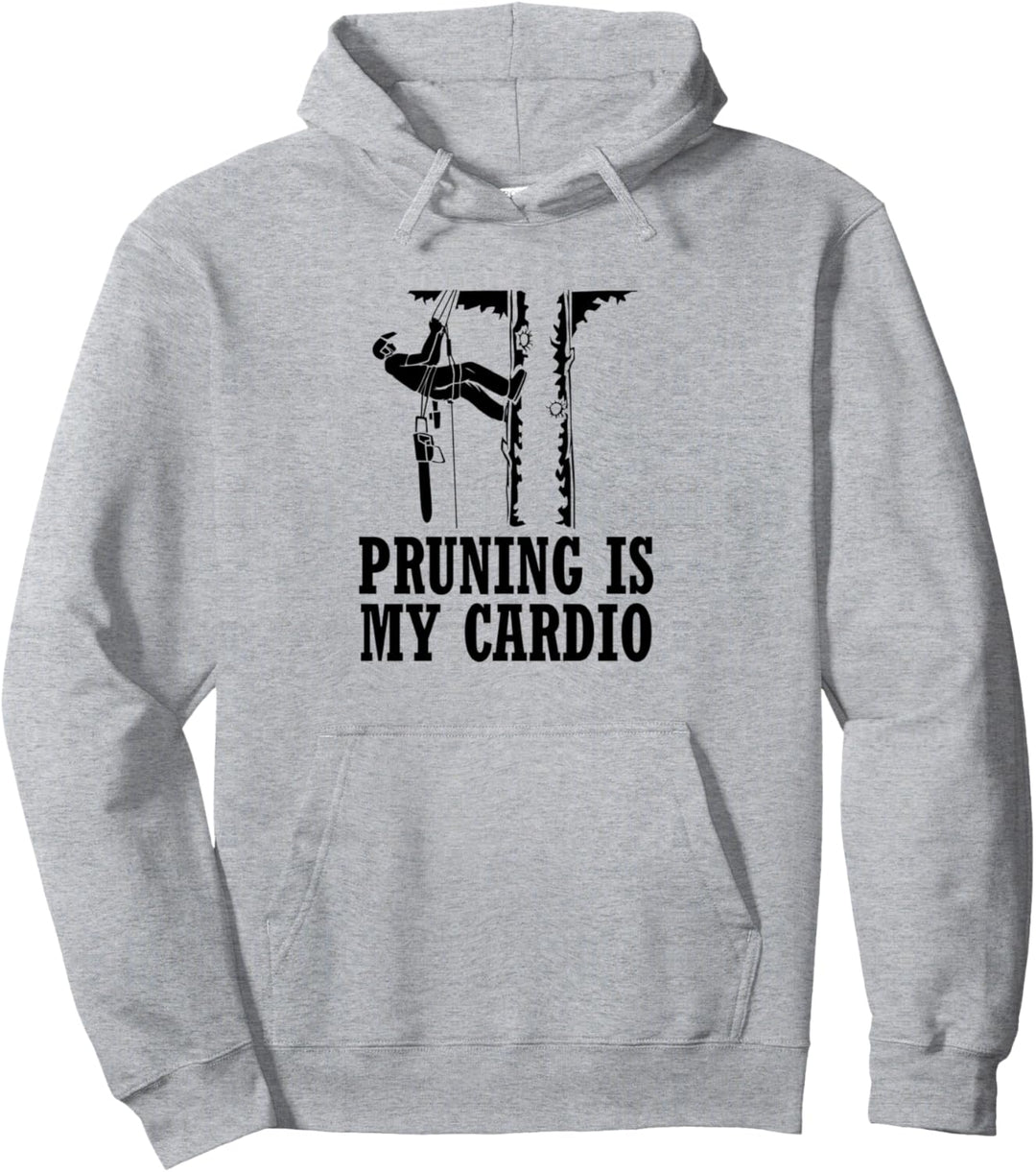 Baumpflege als Cardio Lustiger Baumprofi Pullover Hoodie