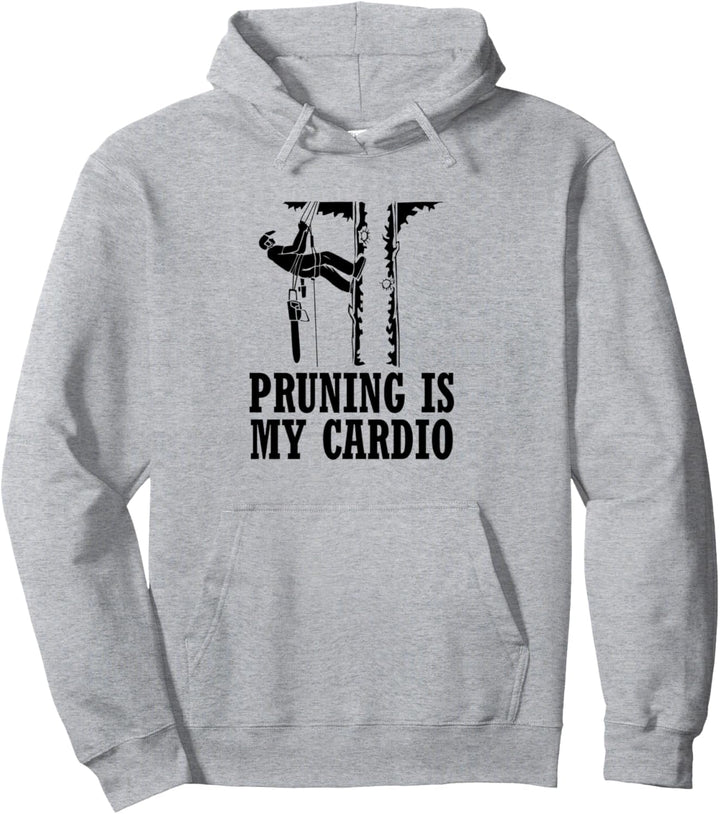 Baumpflege als Cardio Lustiger Baumprofi Pullover Hoodie
