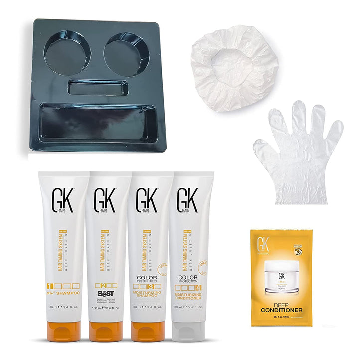 GK HAIR Global Keratin The Best Consumer Box Kit (100ml/3.4 Fl Oz) Keratin-Haarglättungsbehandlung -