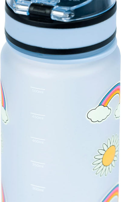 Baagl Kinder Trinkflasche Auslaufsicher Wasserflasche 500ml, Schule und Sport Flasche für Jungen Mäd