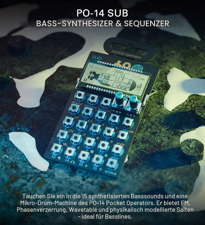 Teenage Engineering PO-14 Sub Pocket Operator - Bass-Synthesizer PO-14 Sub - Bass-Synthesizer Single