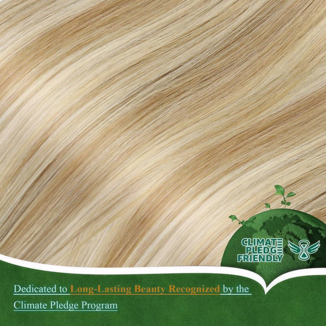 Easyouth Nano Beads Haare Extensions Farbe Honigblond Mischung Gelbblond 14 Zoll 50 Stück 50g Nano B