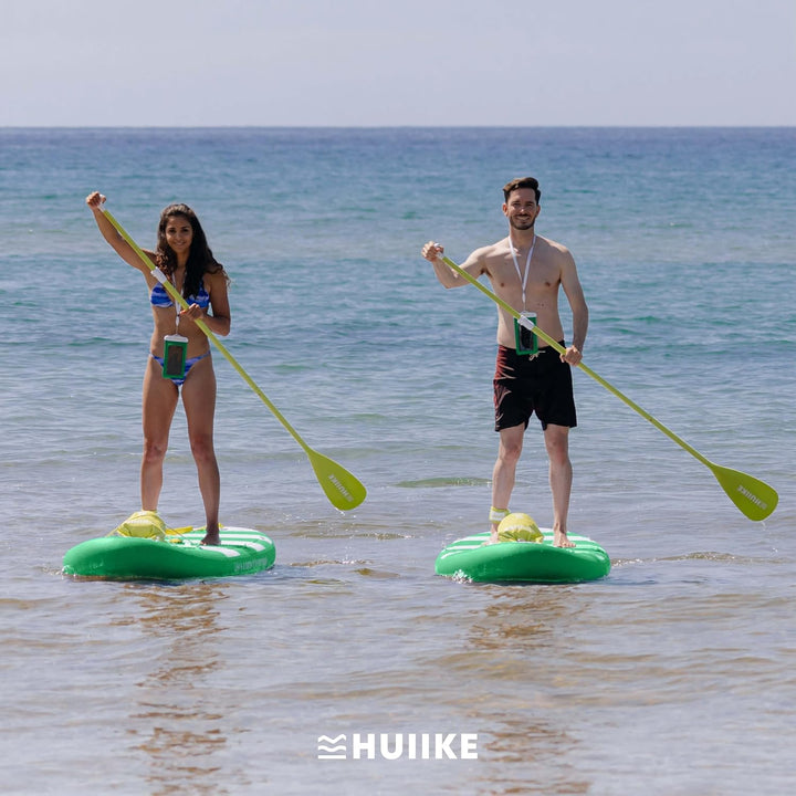 HUIIKE Stand Up Paddling Board mit Zubehör, Paddel, Finnen, Pumpe. Paddle Sup Board Aufblasbar Hohe