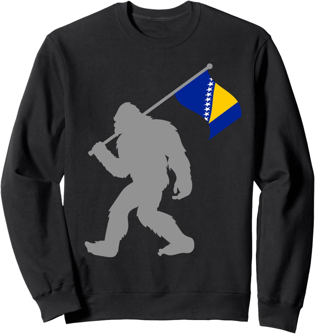 Bosna i Hercegovina Fahne auf Bosnien und Herzegowina Flagge Sweatshirt