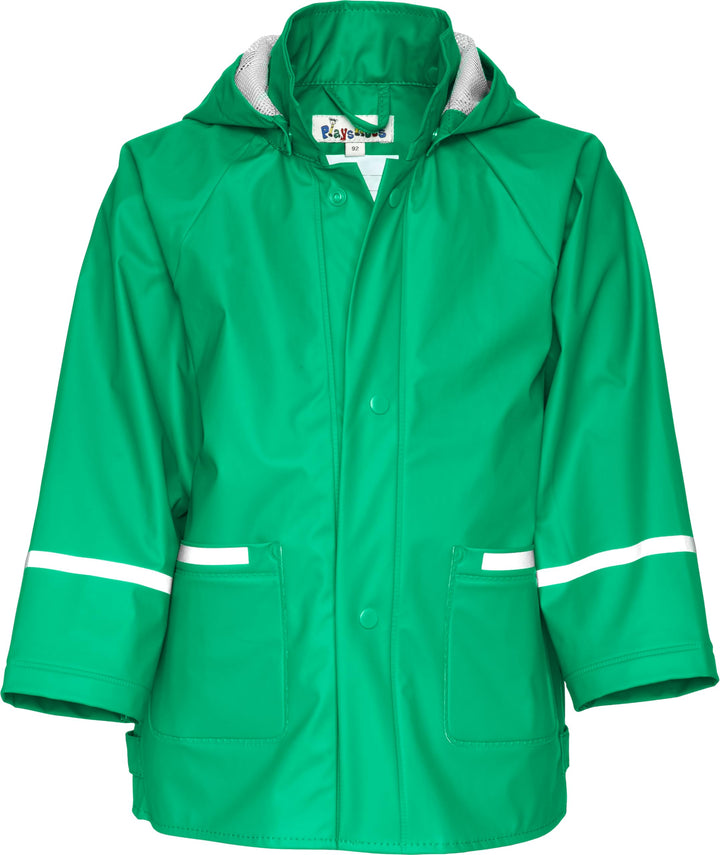 Playshoes Unisex Kinder Regenjacke Wind-und wasserdicht Regenmantel Regenbekleidung 74 Grün, 74 Gr&#