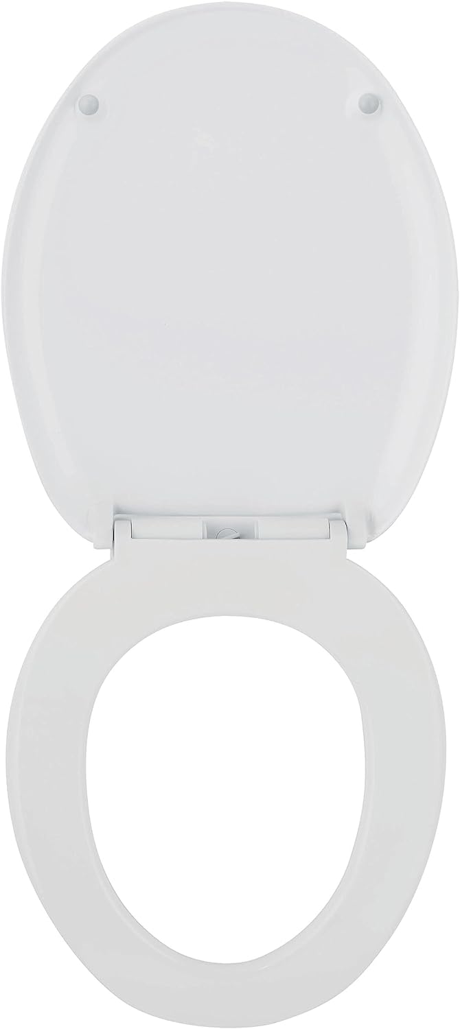 Wirquin Casual Line 20718118 WC-Sitz mit abnehmbarem Deckel 45.5 x 37.5 x 6 cm Weiss, 45.5 x 37.5 x