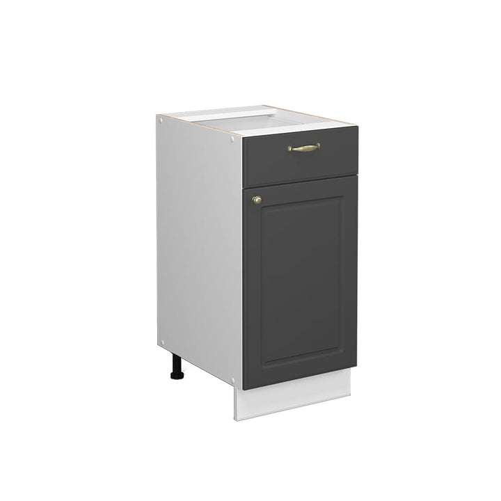 Vicco Küchenunterschrank Fame-Line, Anthrazit-Gold, 40 cm | ohne Arbeitsplatte, zur Kombination mit