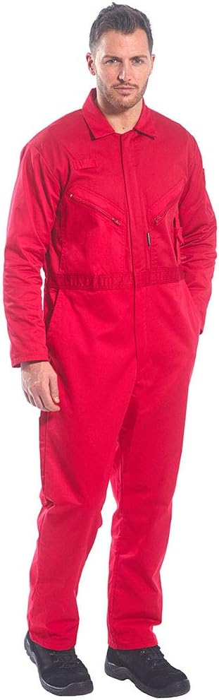 Portwest Overall Liverpool, Grösse: XXXL, Farbe: Rot, C813RERXXXL 3XL Rot, 3XL Rot