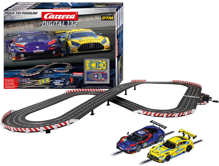 Carrera - 20030038 - Carrera Digital 132 | Pole to Podium Rennbahn-Set | Carrera Bahn und lizensiert