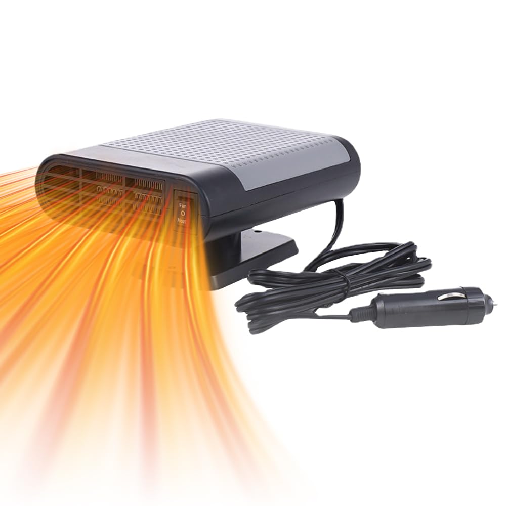 MASO High Power 12V 150W Tragbare Autoheizung für Auto Windschutzscheibe Schneller Heizlüfter Defros