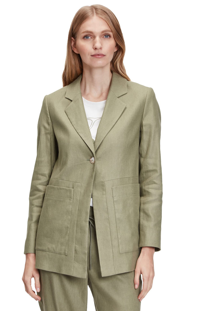 Betty & Co Damen Blazer 44 Pale Khaki, 44 Pale Khaki