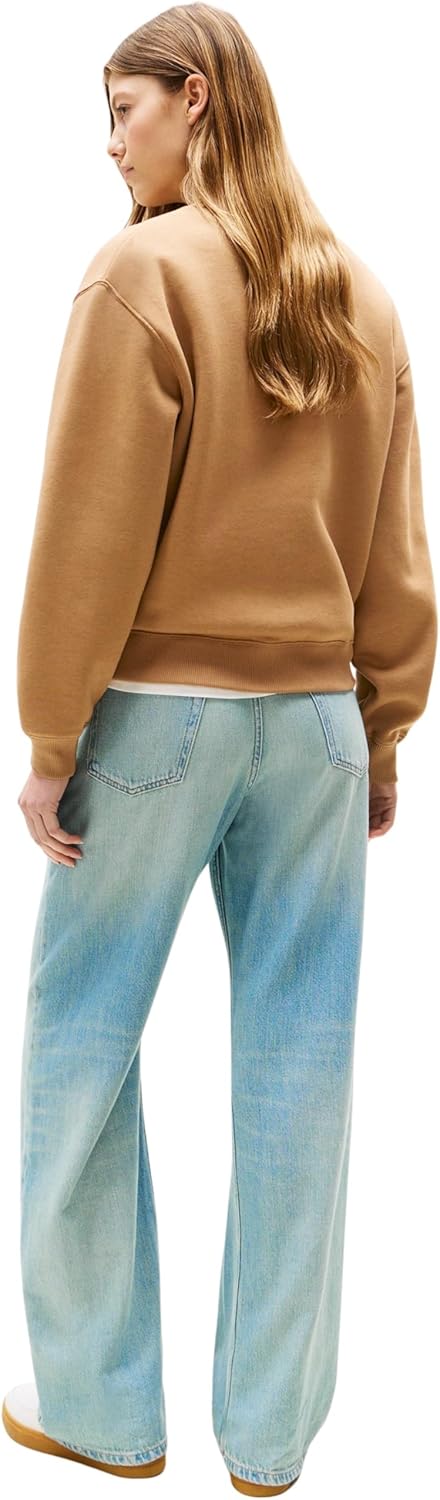 TOMMY HILFIGER Damen Sweatshirts, XXS Brown (Hickory)