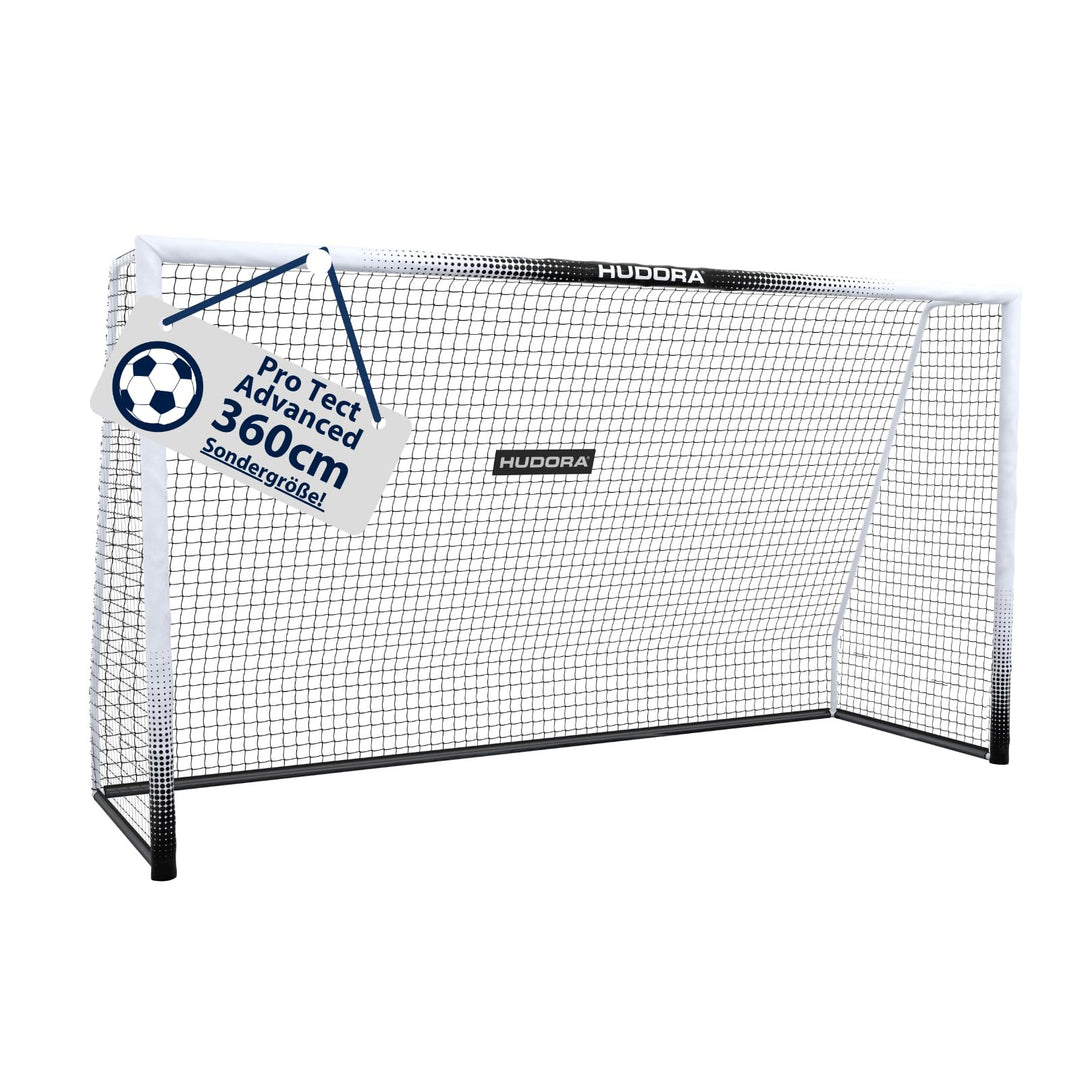 HUDORA Fussballtor Pro Tect 360 Advanced – Outdoor Fussballtor mit Netz und wetterfester Ummantelung