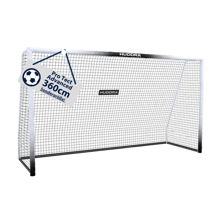 HUDORA Fussballtor Pro Tect 360 Advanced – Outdoor Fussballtor mit Netz und wetterfester Ummantelung