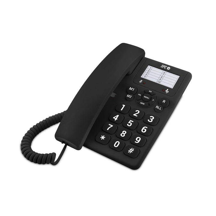 SPC Original – Tisch- oder Wandtelefon, mit grossen, leicht zu bedienenden Tasten, 3 Direktspeicher,