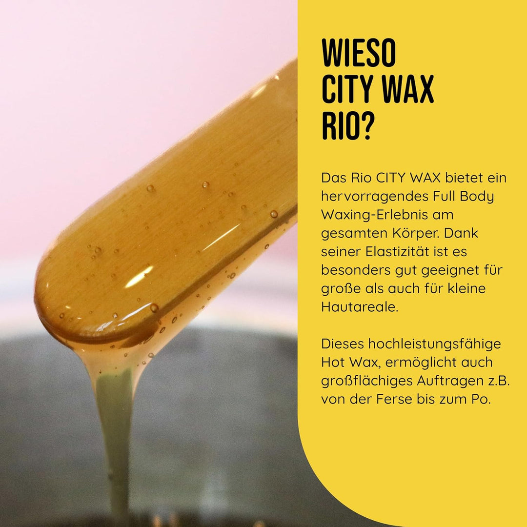 PINK Cosmetics - CITY WAX Rio 1 kg - Brasilianisches Premium-Waxing ohne Vliesstreifen - Wachsperlen