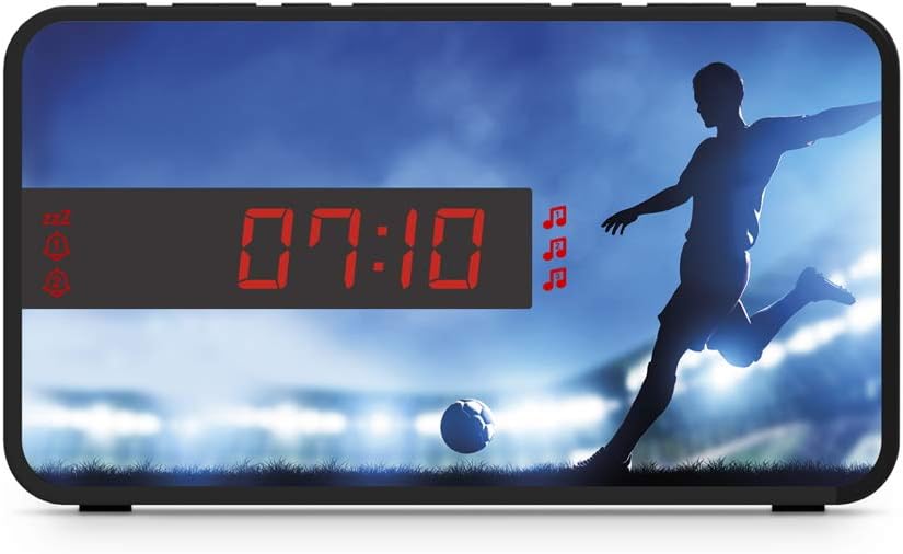 Bigben Radiowecker Kids RR16 Soccer inkl. 3 Frontblenden AU385298