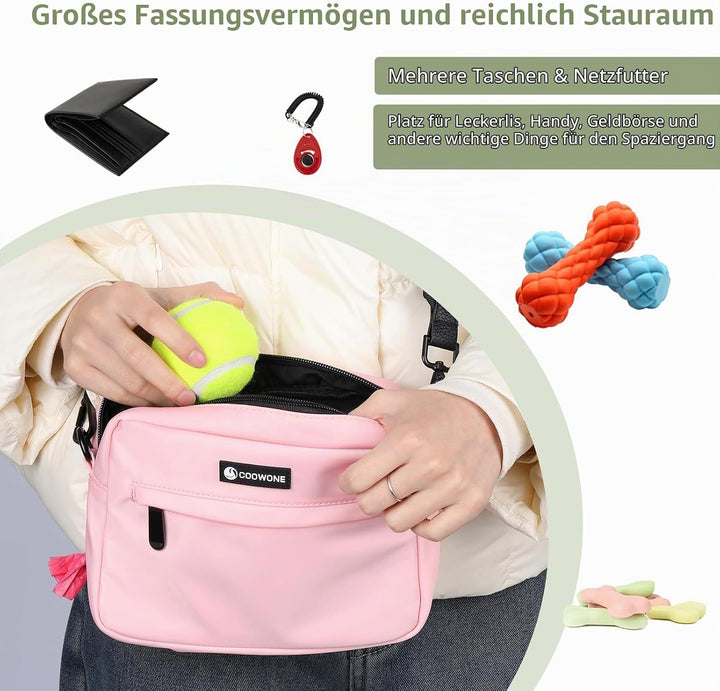 Leckerlitasche für Hunde Gassi Tasche Hund Hundeleckerli Tasche Wasserdichte Hundeleckerlitasche Umh