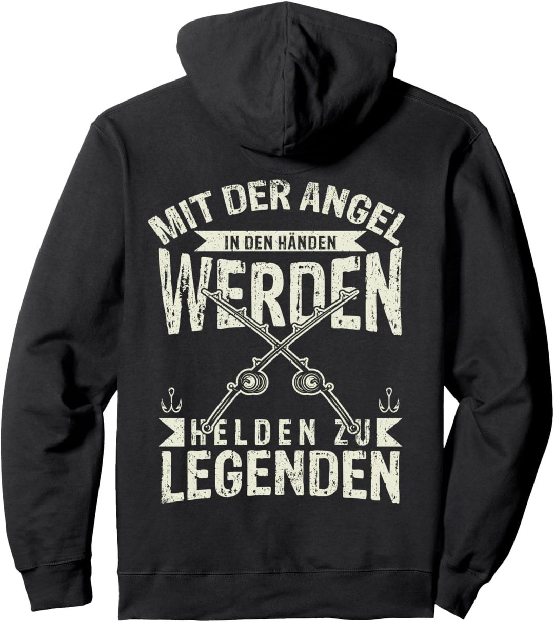 Angel Helden Legenden, Raubfisch Angeln Herren Wels Pullover Hoodie