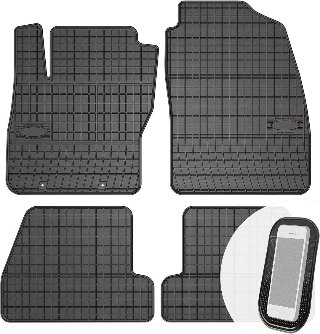 Gummimatten Auto Fussmatten Gummi Automatten Passgenau 4-teilig Set - passend für Ford Focus Mk2 200
