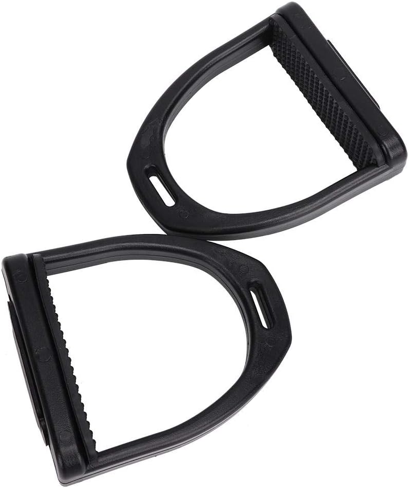 2Pcs Steigbügel für Sattel Sicherheits Steigbügel mit rutschfester Gummiauflage für den Pferdesport(