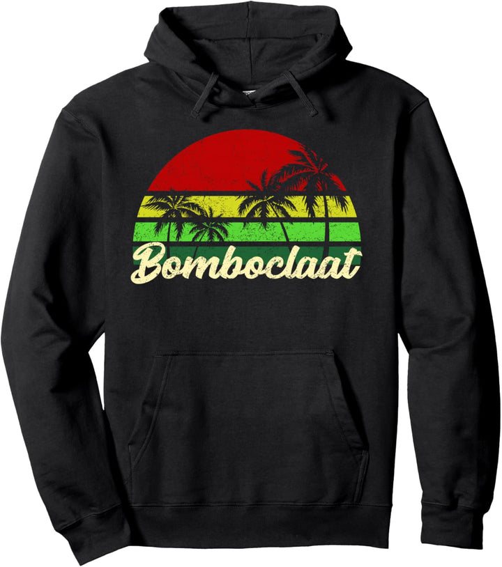 Vintage Sunset Bomboclaat - Jamaica Slang Word - Bomboclaat Pullover Hoodie